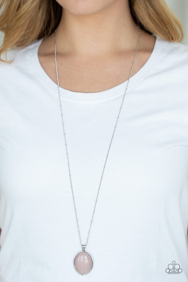 Paparazzi ♥ Peaceful Glow - Pink ♥ Necklace