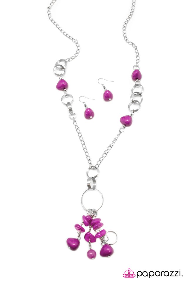 Paparazzi ♥ PIECE of Mind - Purple ♥ Necklace