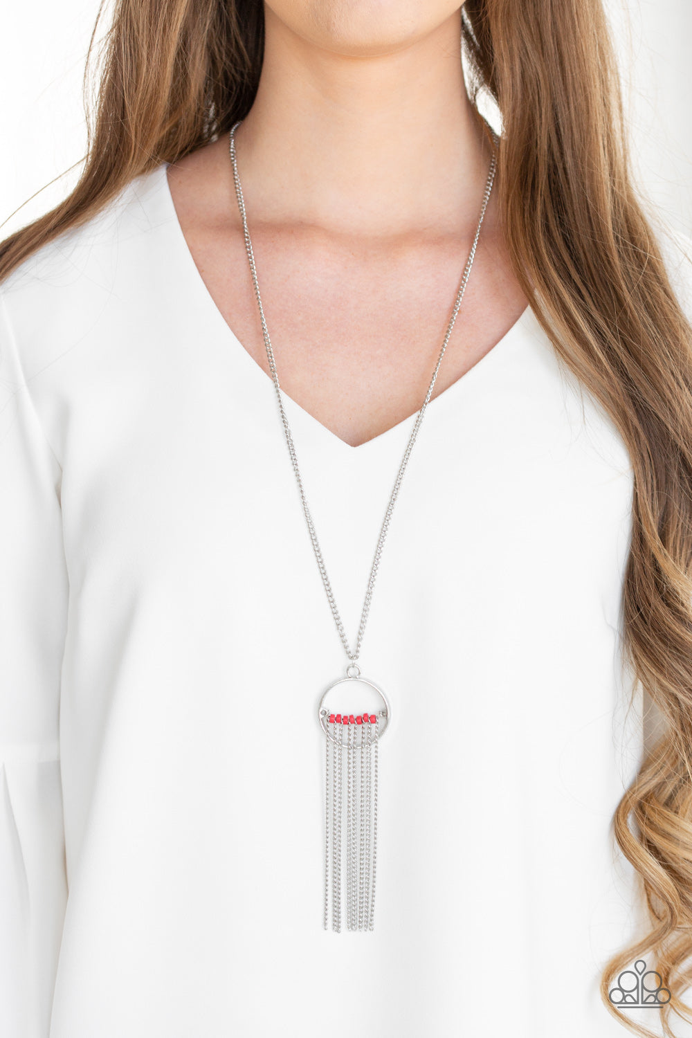 Paparazzi ♥ Terra Tassel - Red ♥  Necklace