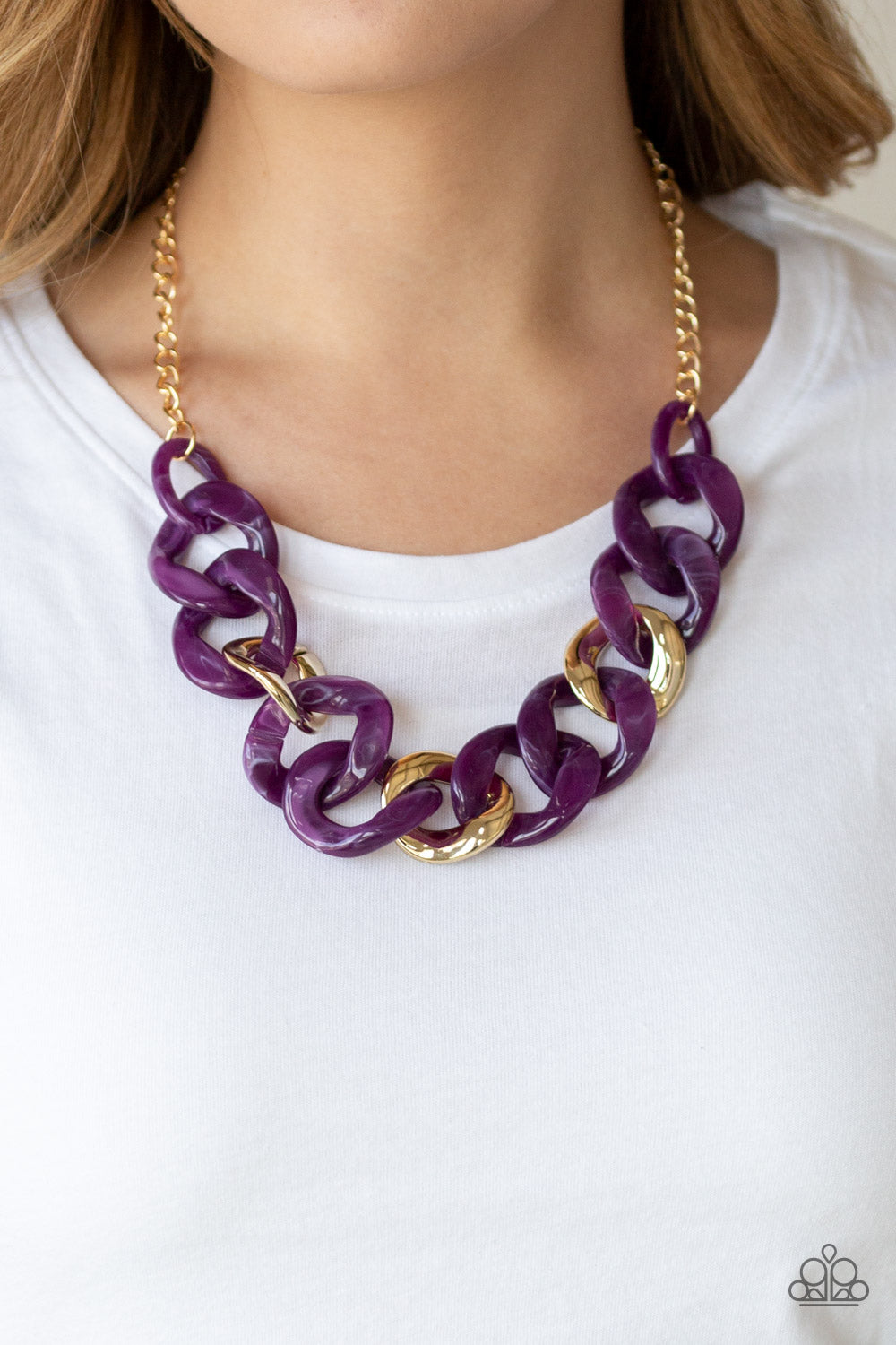 Paparazzi ♥ I Have A HAUTE Date - Purple ♥  Necklace