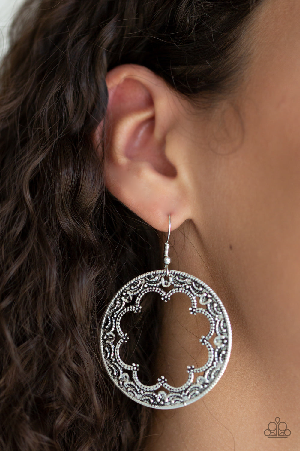 Paparazzi ♥ Whimsical Wheelhouse - Silver ♥  Earrings