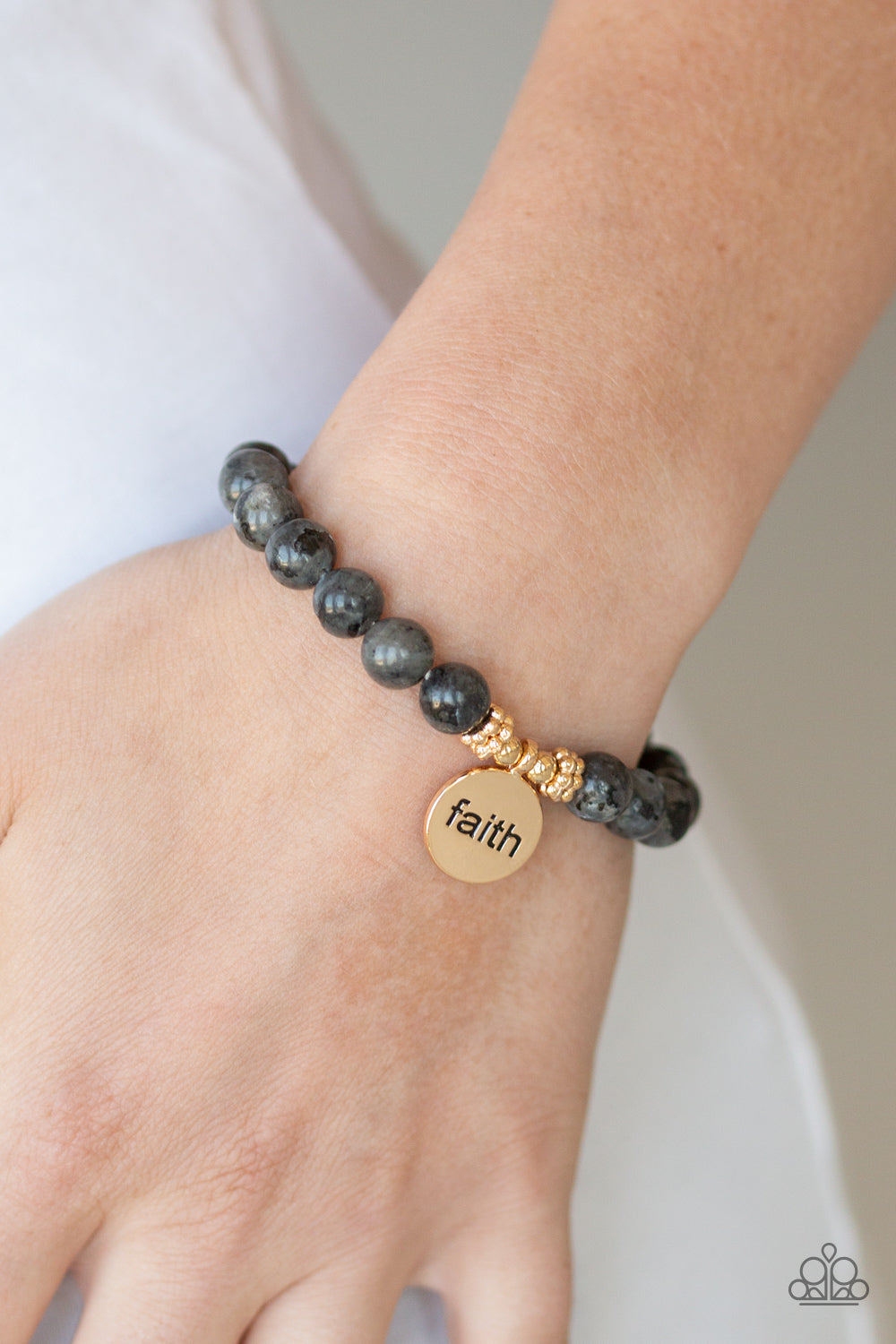 Paparazzi ♥ FAITH It, Till You Make It - Black ♥  Bracelet