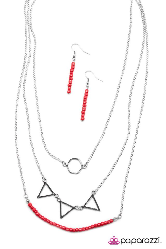 Paparazzi ♥ Sign Of the Times - Red ♥ Necklace