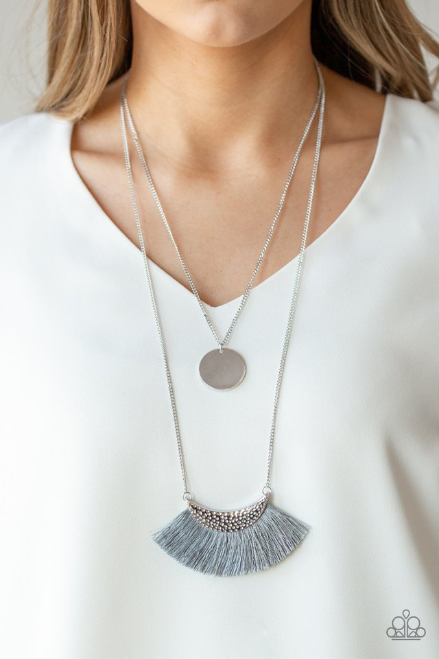 Paparazzi ♥ Tassel Temptation - Silver ♥ Necklace