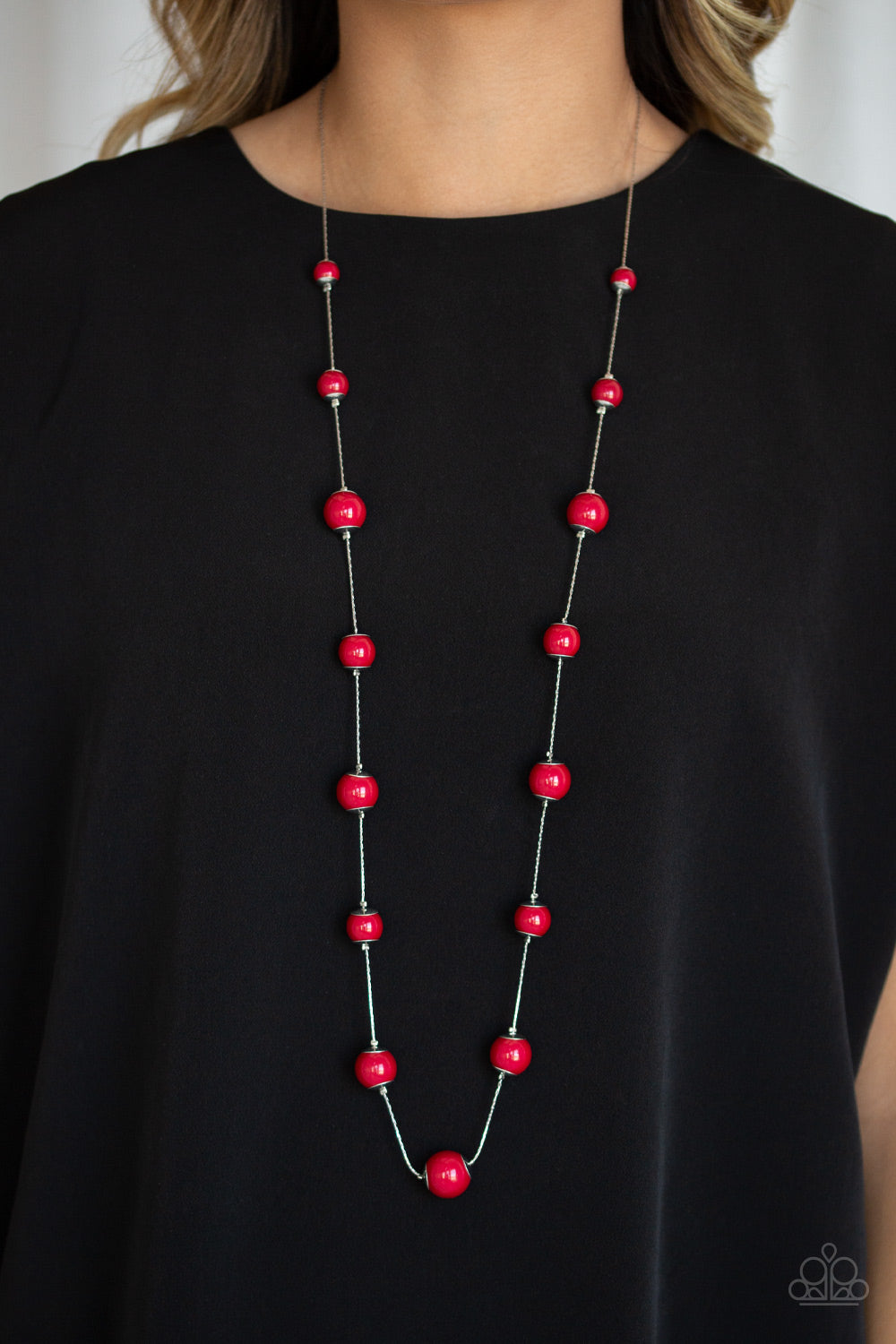 Paparazzi ♥ 5th Avenue Frenzy - Red ♥  Necklace