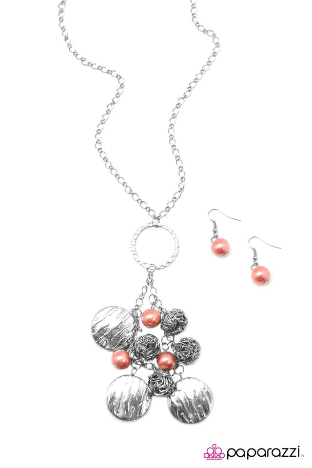 Paparazzi ♥ Sure Thing! - Orange ♥ Necklace