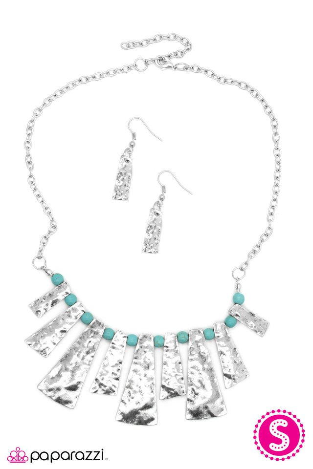 Paparazzi ♥ Traditionally Tribal - Blue ♥ Necklace