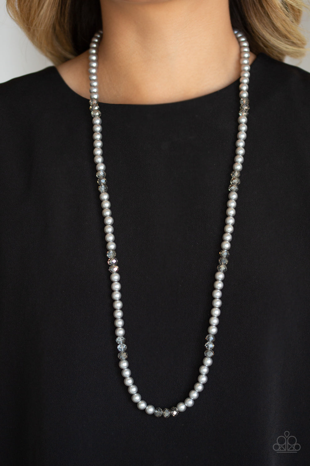 Paparazzi ♥ Girls Have More FUNDS - Silver ♥  Necklace