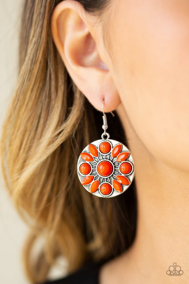 Paparazzi ♥ Petal Paradise - Orange ♥ Earrings
