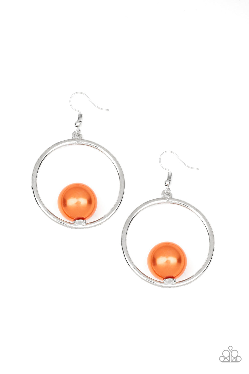 Paparazzi ♥ Solitaire REFINEMENT - Orange ♥  Earrings