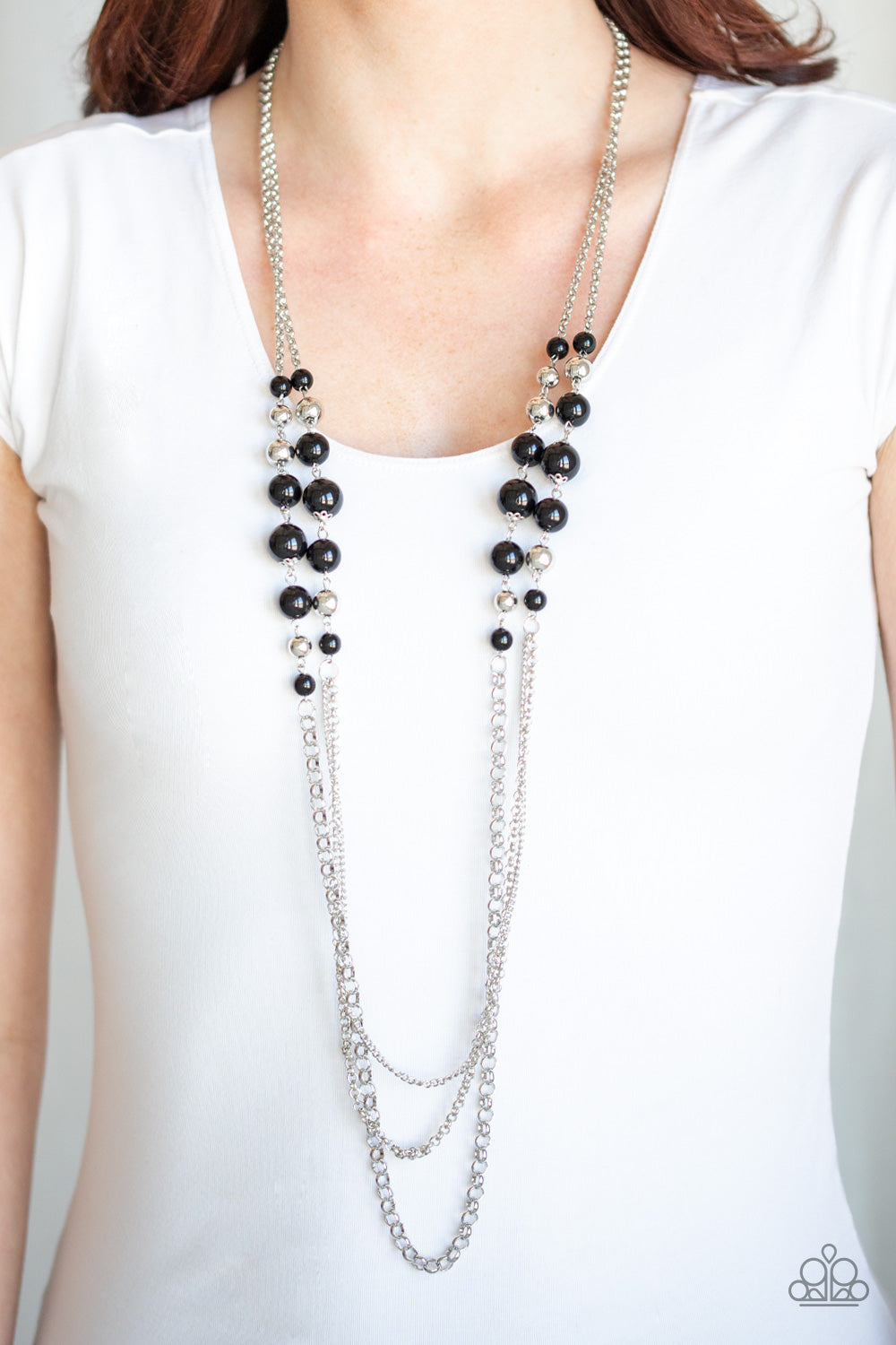 Paparazzi ♥ Charmingly Colorful - Black ♥  Necklace