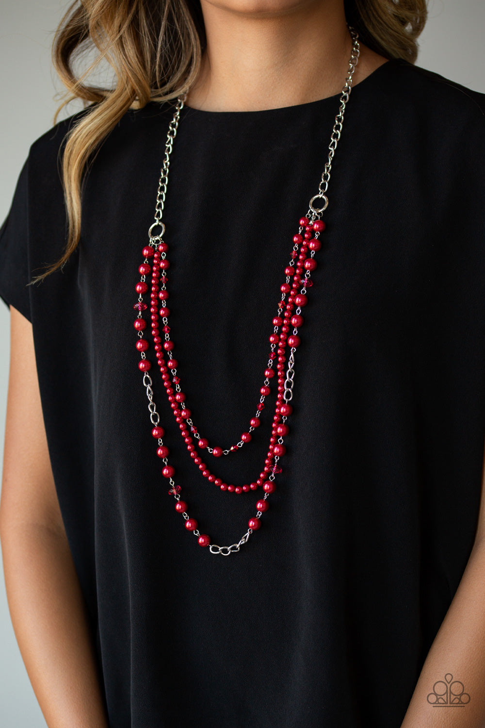 Paparazzi ♥ New York City Chic - Red ♥  Necklace