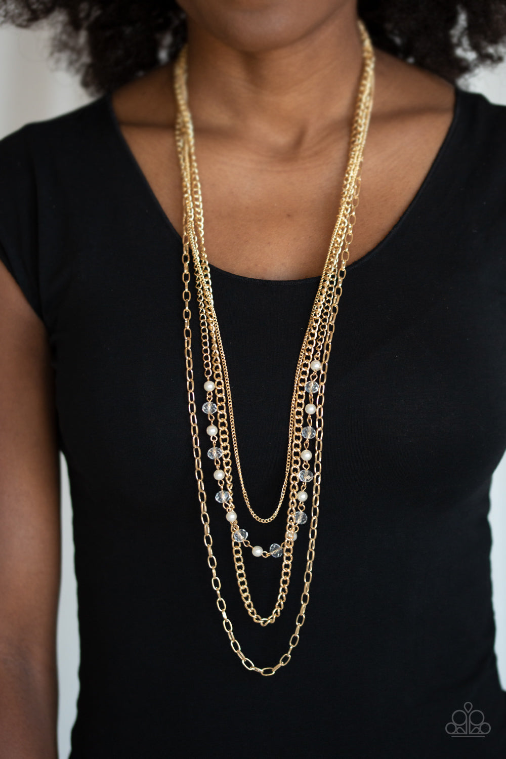 Paparazzi ♥ SoHo Sophistication - Gold ♥  Necklace