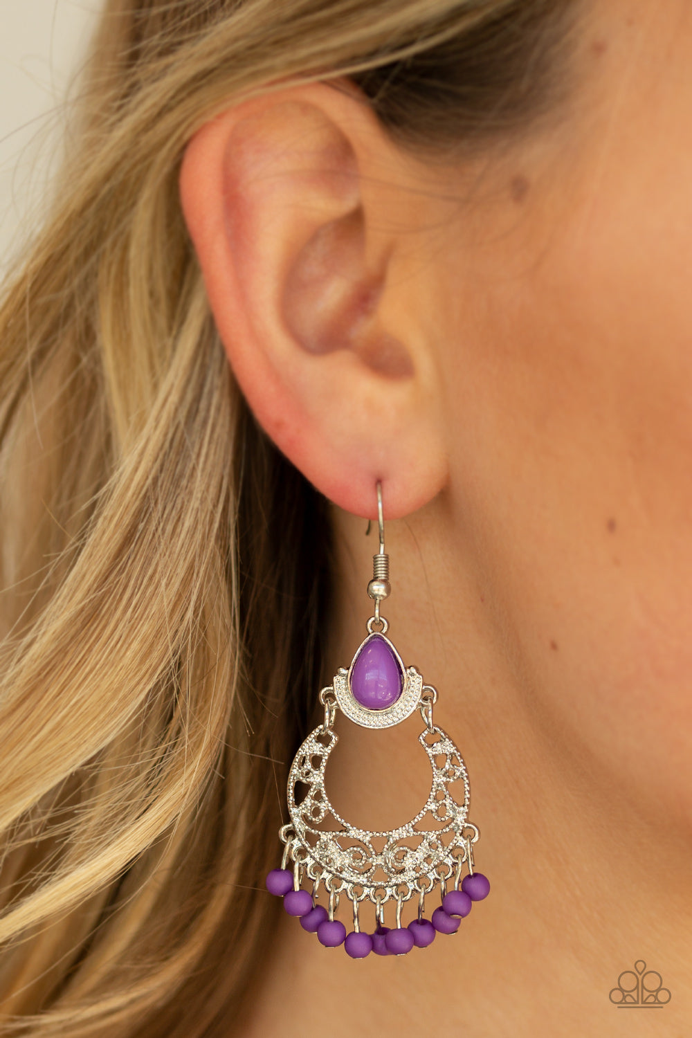 Paparazzi ♥ Colorful Colada - Purple ♥  Earrings