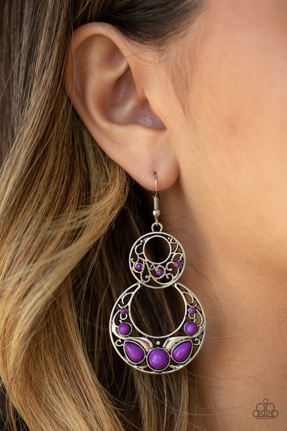 Paparazzi ♥ West Coast Whimsical - Purple ♥  Earrings