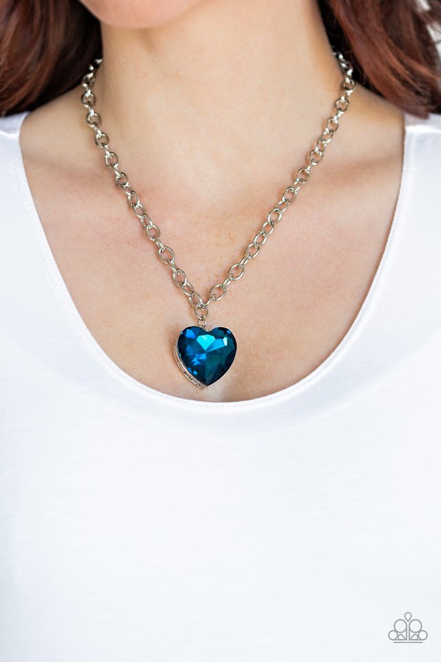 Paparazzi ♥ Flirtatiously Flashy - Blue ♥ Necklace