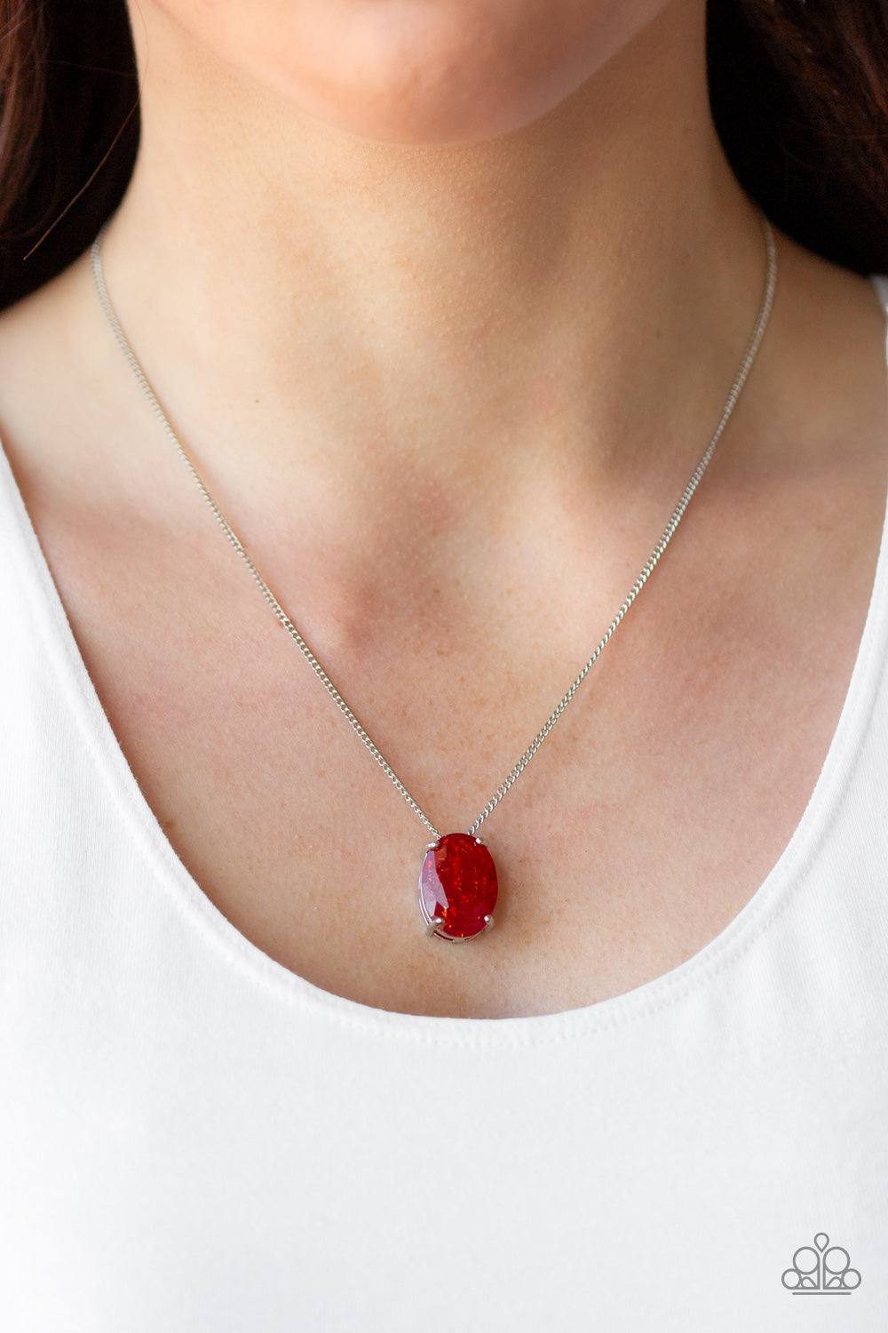Paparazzi ♥ Extra Ice - Red ♥  Necklace