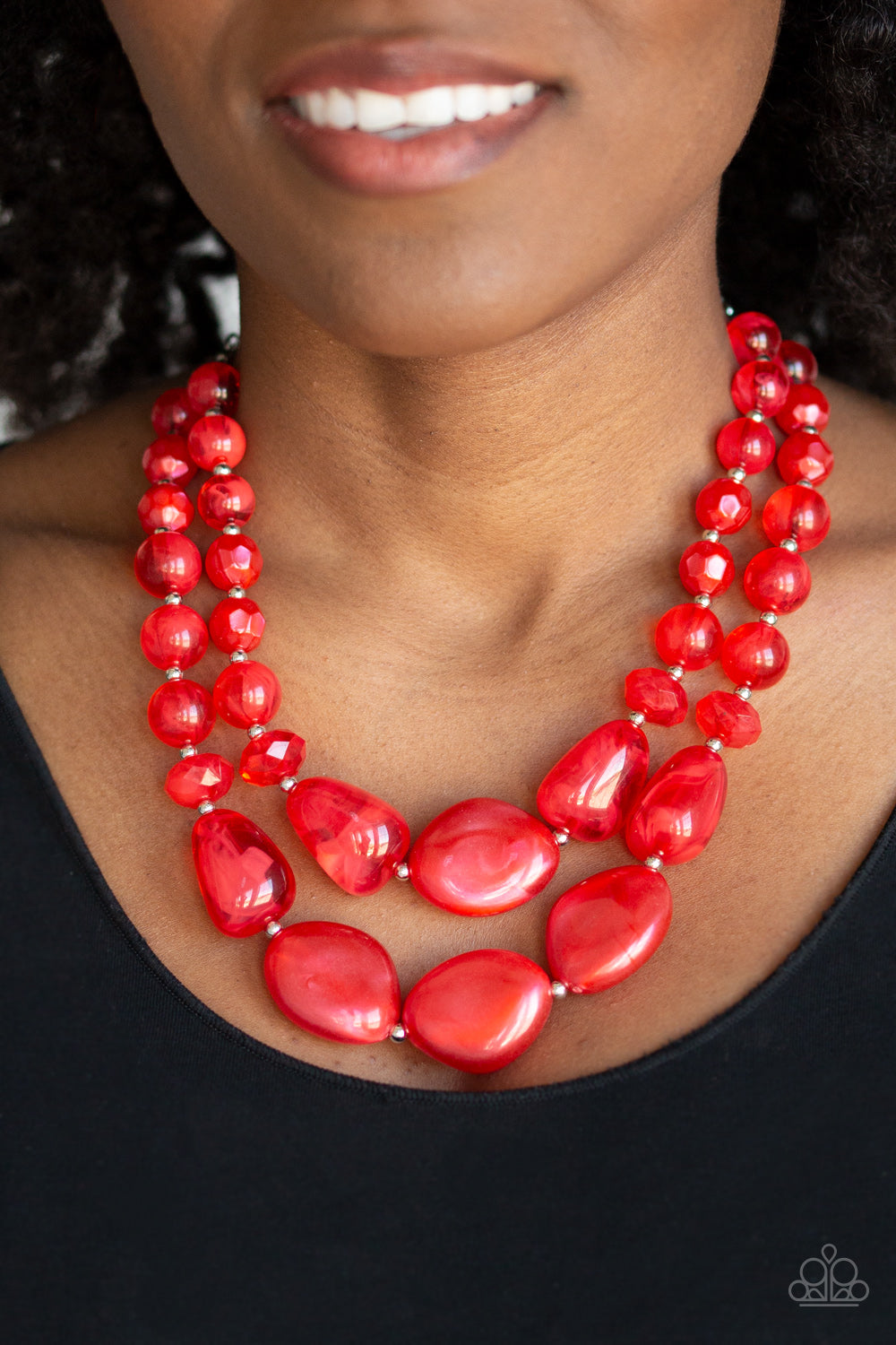 Paparazzi ♥ Beach Glam - Red ♥  Necklace
