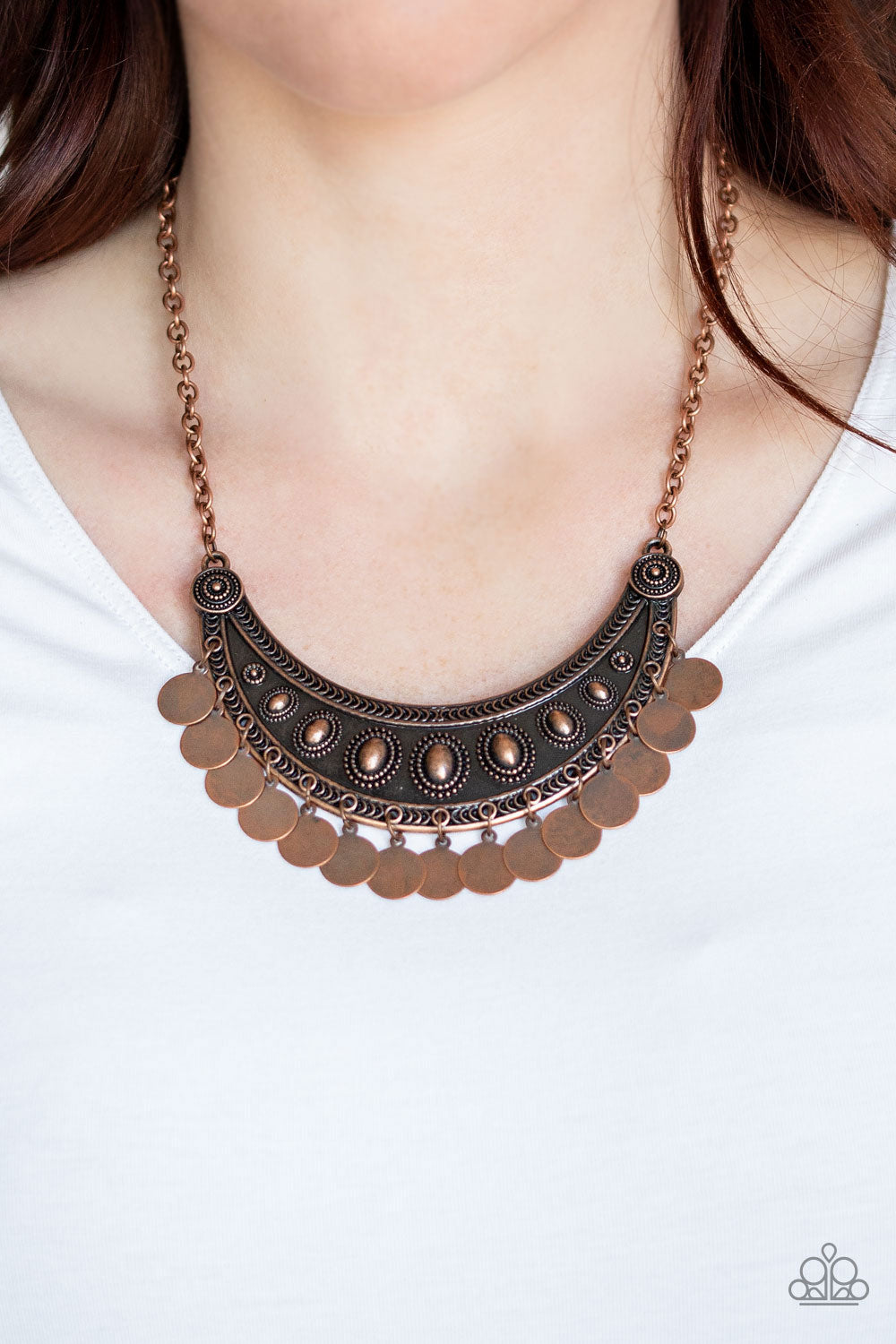 Paparazzi ♥ CHIMEs UP - Copper ♥  Necklace
