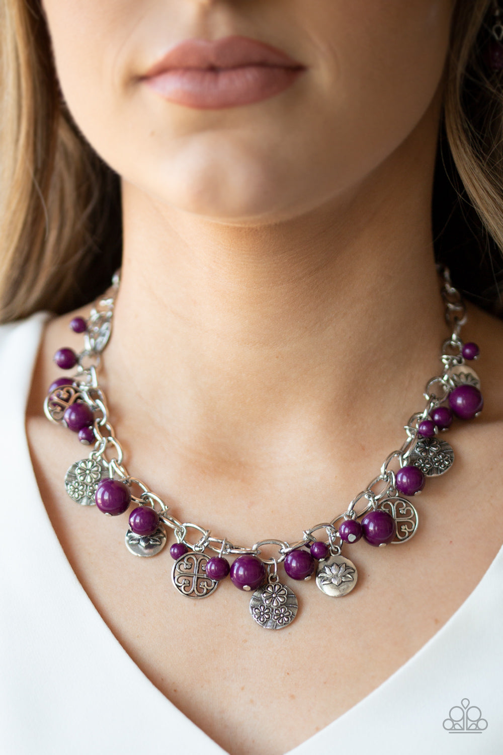 Paparazzi ♥ Guru Garden - Purple ♥  Necklace