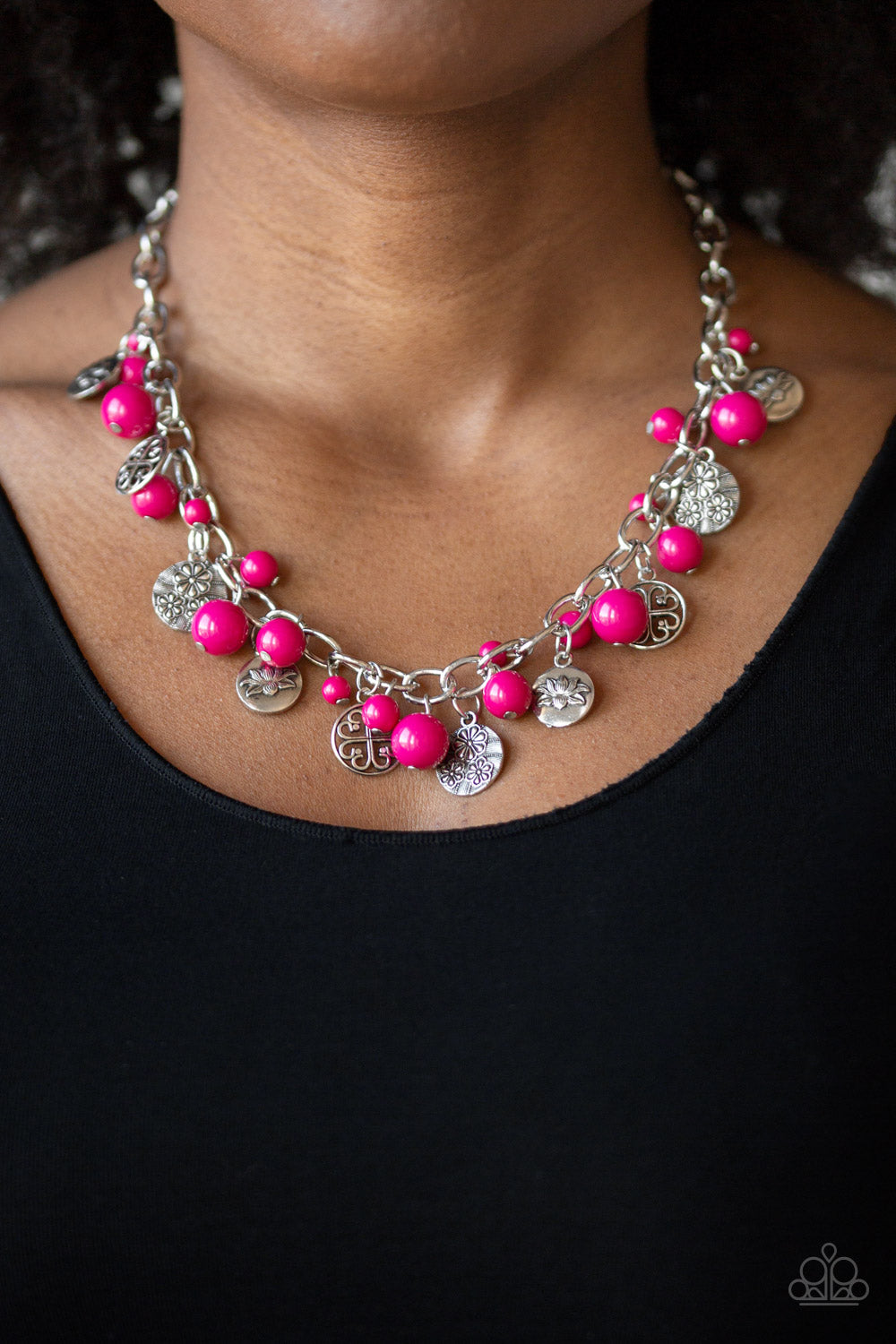 Paparazzi ♥ Guru Garden - Pink ♥  Necklace
