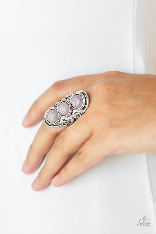 Paparazzi ♥ Sahara Soul - Silver ♥ Ring