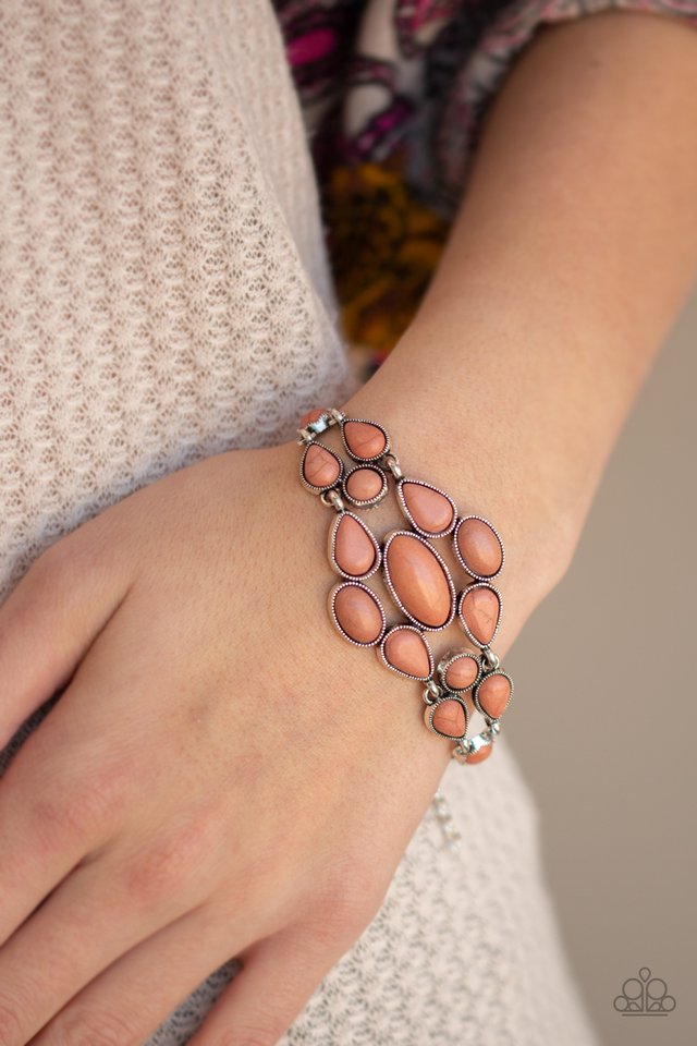 Paparazzi ♥ Blooming Prairies - Brown ♥ Bracelet