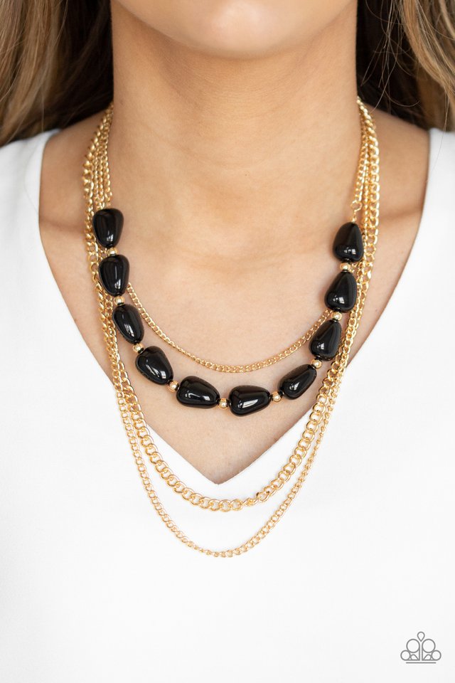 Paparazzi ♥ Trend Status - Black ♥ Necklace