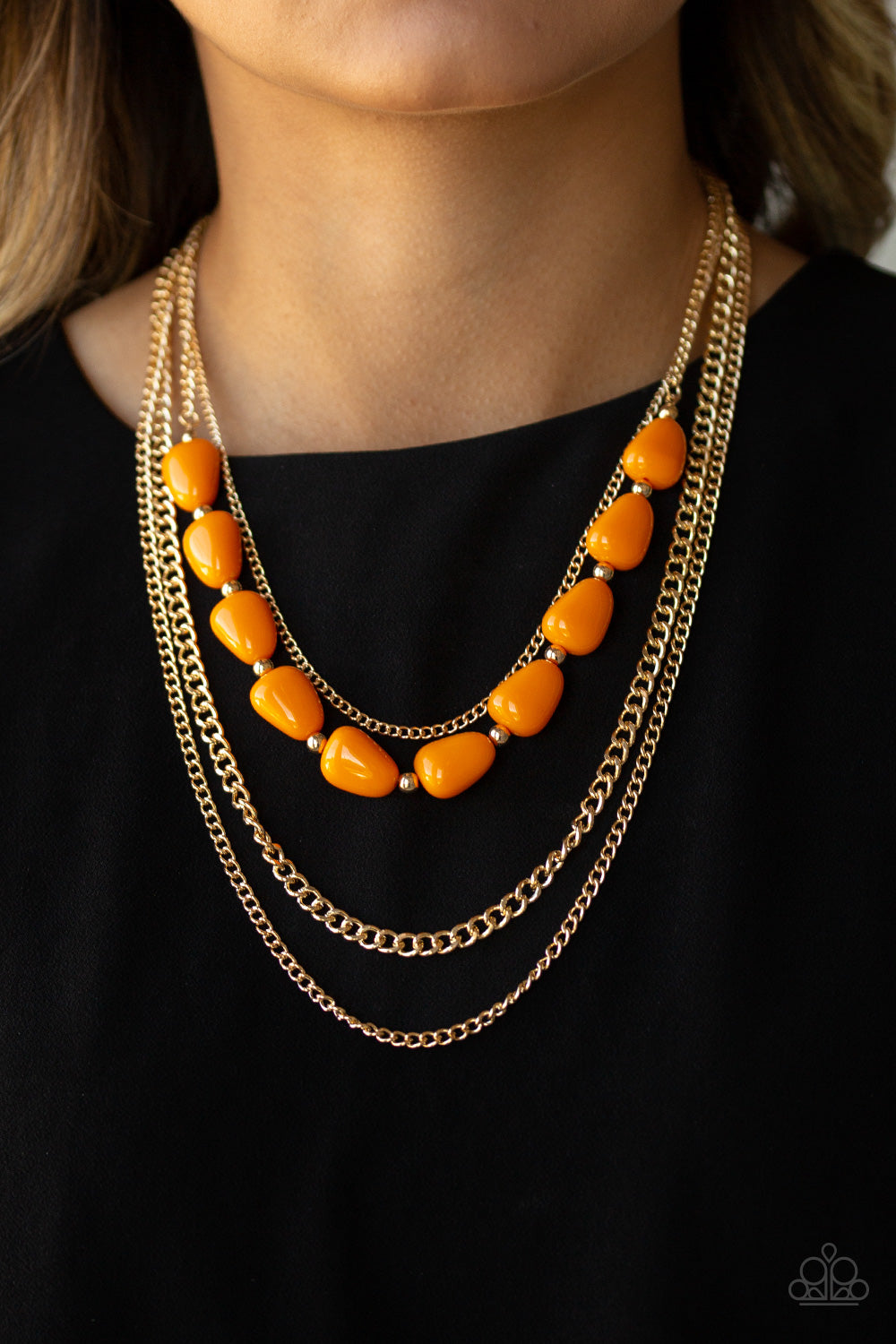 Paparazzi ♥ Trend Status - Orange ♥  Necklace