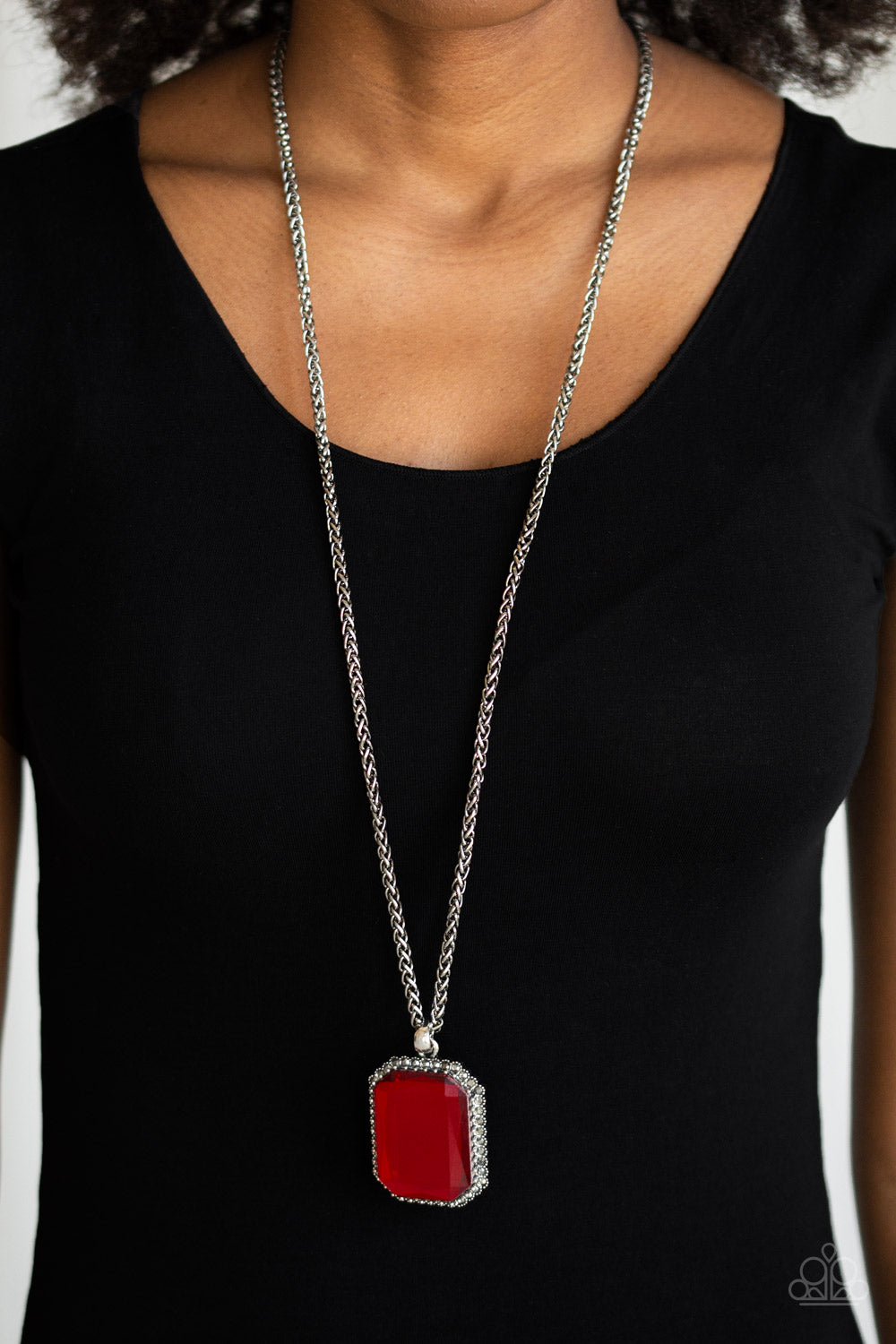 Paparazzi ♥ Let Your HEIR Down - Red ♥  Necklace