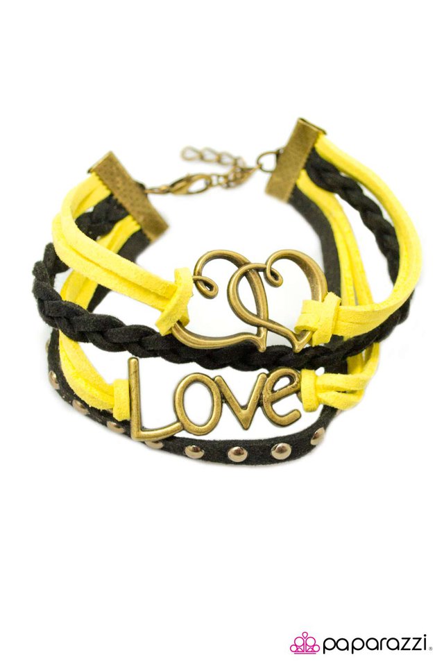 Paparazzi ♥ Secret Admirer - Yellow ♥ Bracelet