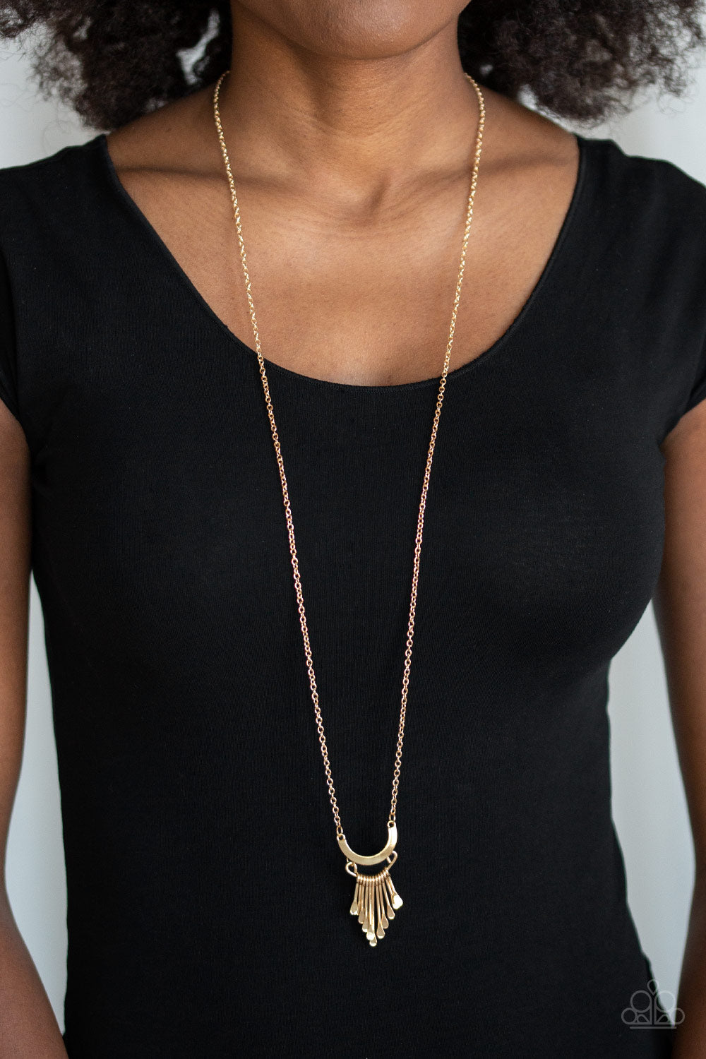 Paparazzi ♥ Trendsetting Trinket - Gold ♥  Necklace