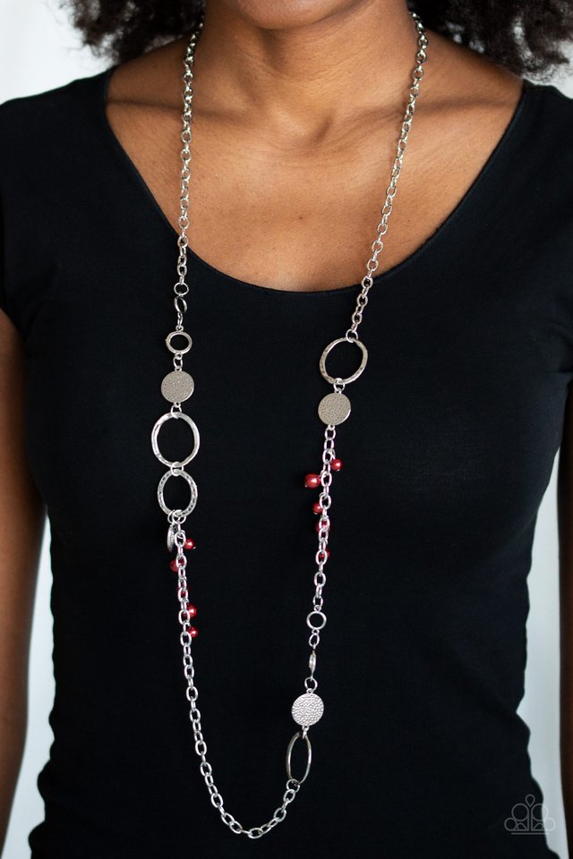 Paparazzi ♥ Unapologetic Flirt - Red ♥ Necklace