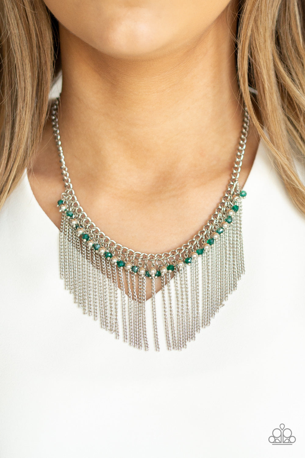 Paparazzi ♥ Divinely Diva - Green ♥  Necklace