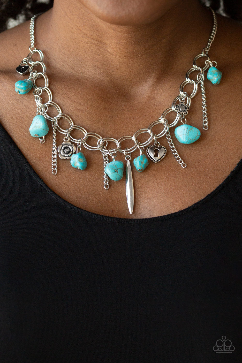 Paparazzi ♥ Southern Sweetheart - Blue ♥  Necklace