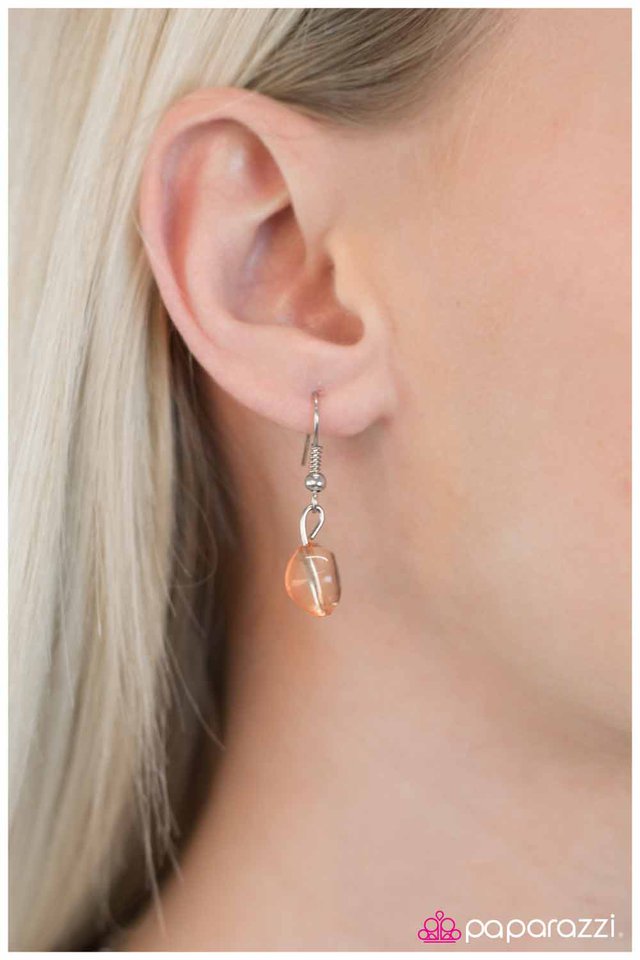 Paparazzi ♥ Eat Your Heart Out - Orange ♥ Necklace