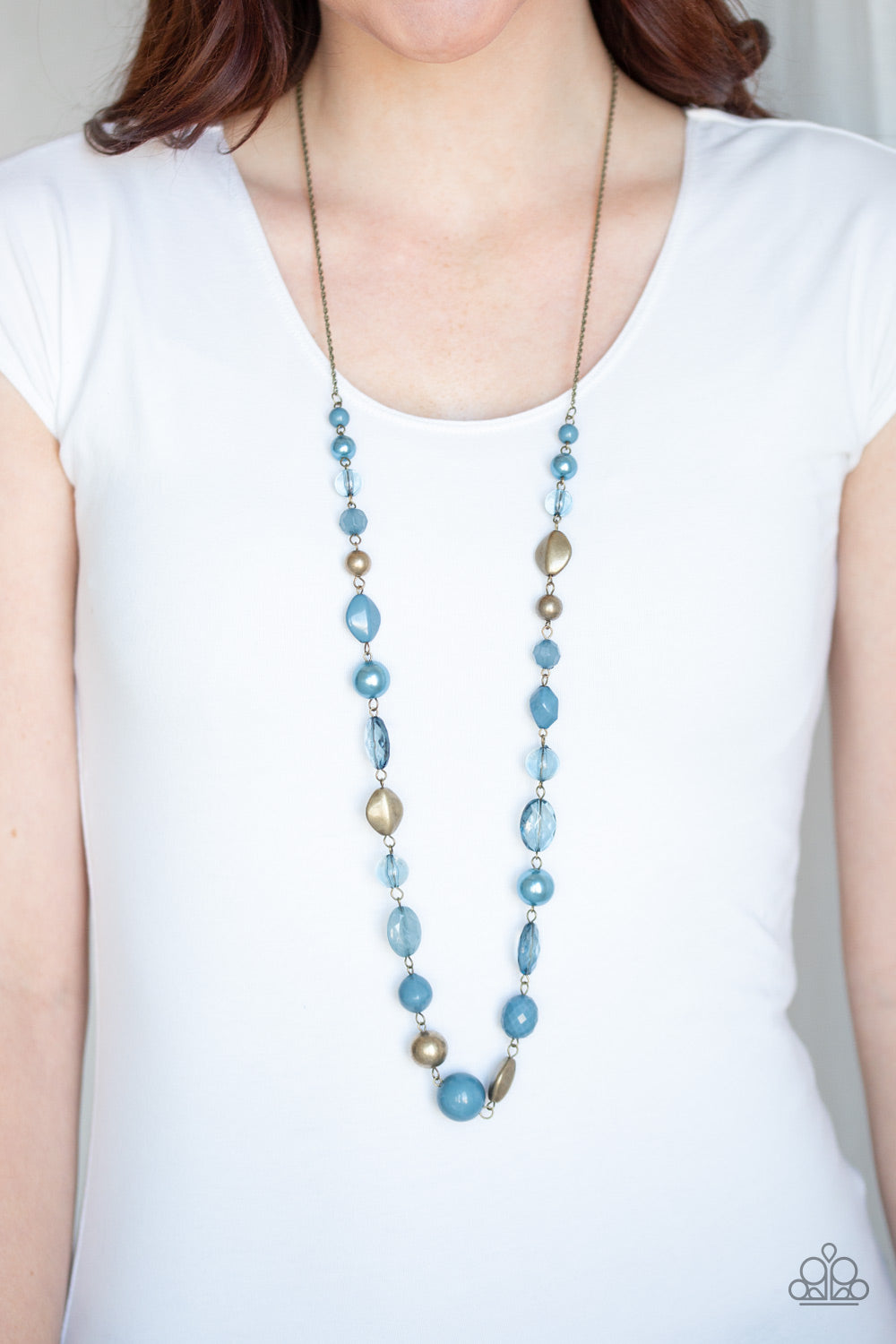 Paparazzi ♥ Secret Treasure - Blue ♥  Necklace
