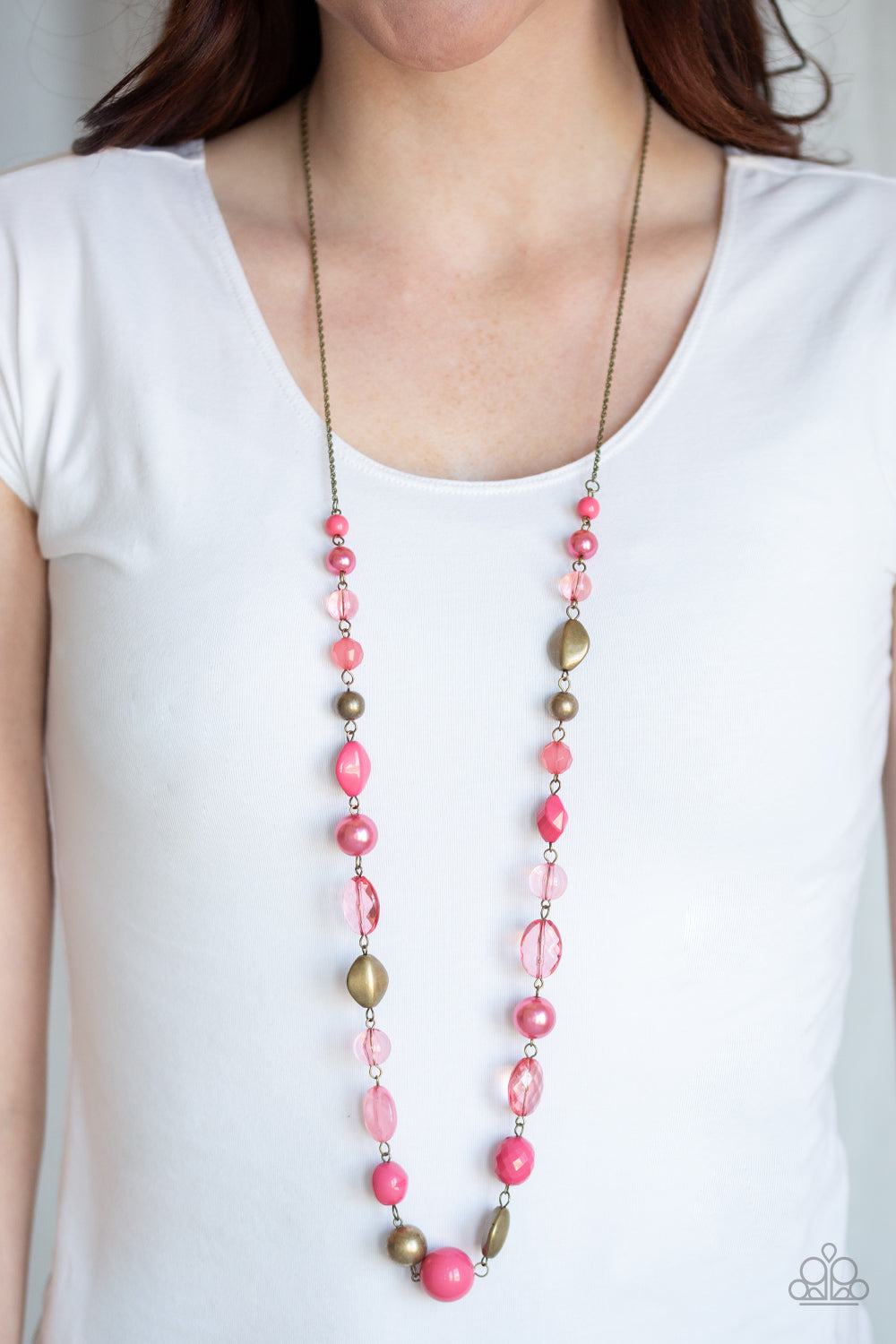 Paparazzi ♥ Secret Treasure - Pink ♥  Necklace