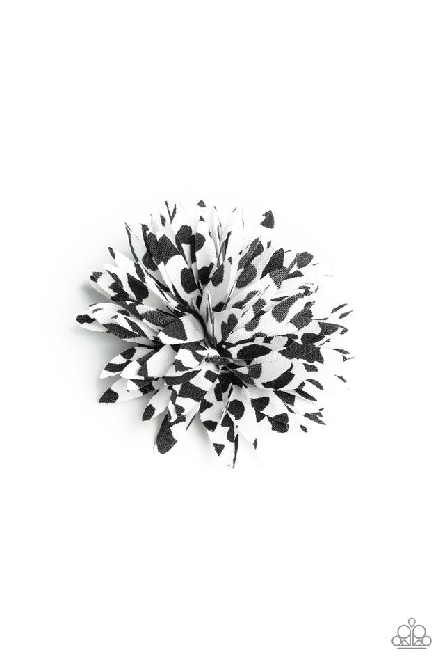 Paparazzi ♥ Splattered Splendor - Black ♥ Hair Clip