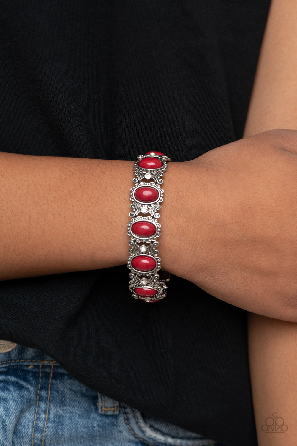 Paparazzi ♥ A Piece of Cake - Red ♥  Bracelet
