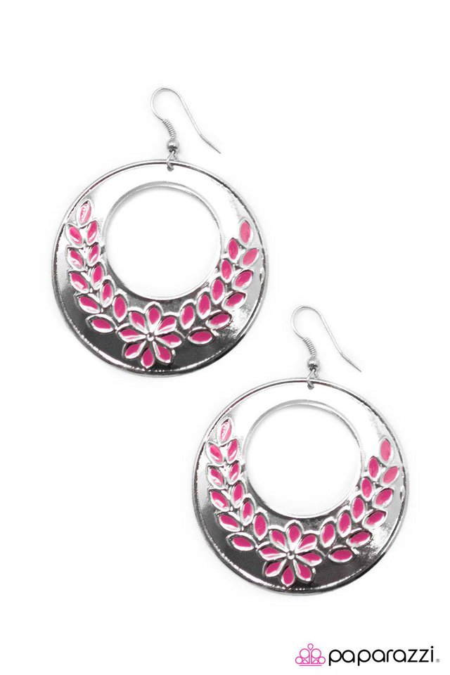 Paparazzi ♥ We Are the Champions - Pink ♥ Earrings