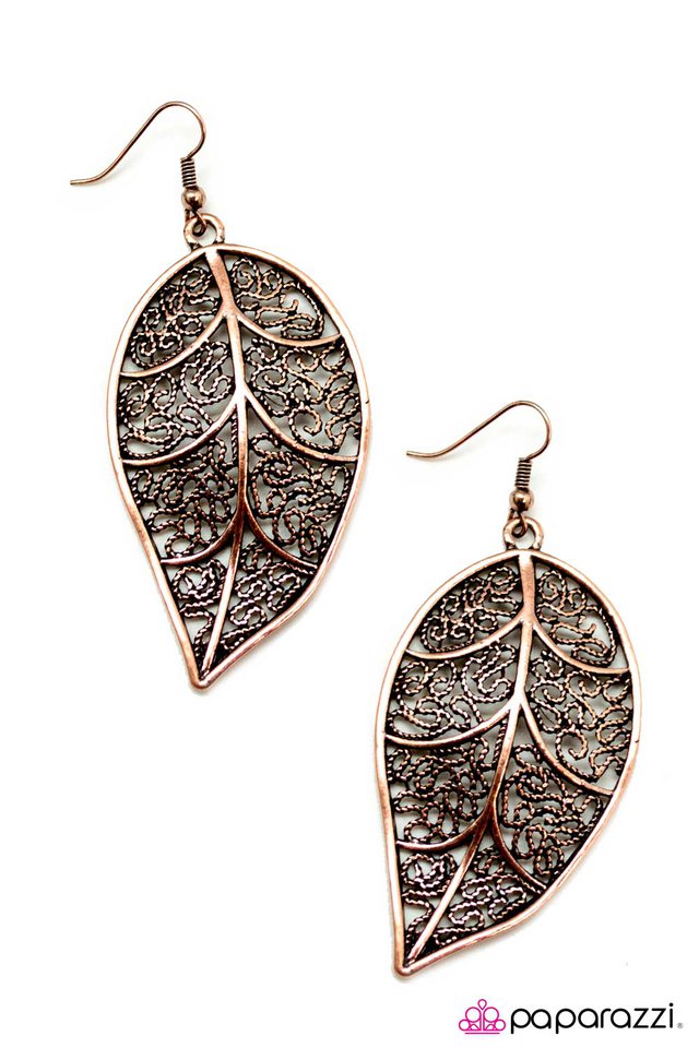 Paparazzi ♥ LEAF It To Me - Copper ♥ Earrings