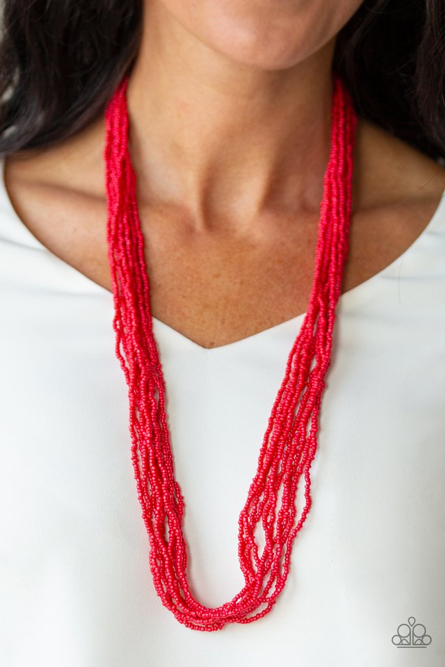 Paparazzi ♥ Congo Colada - Red ♥ Necklace