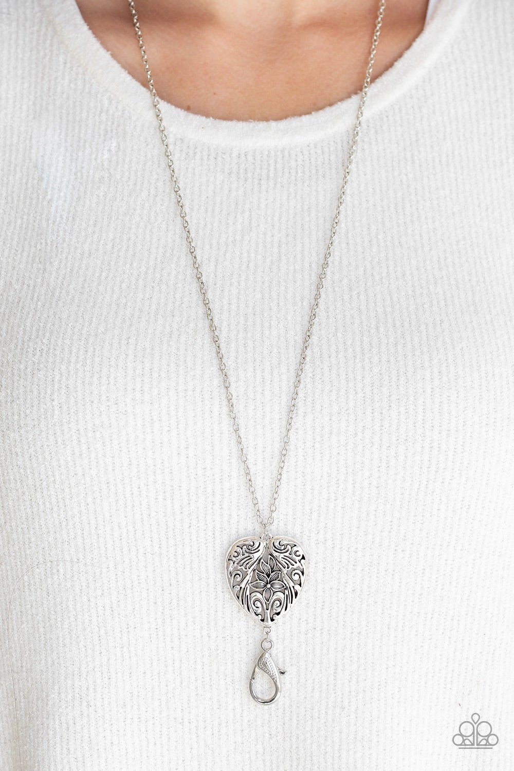 Paparazzi ♥ Garden Lovers - Silver ♥  Lanyard