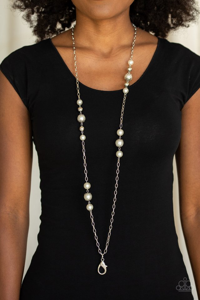 Paparazzi ♥ Wall Street Waltz - White ♥ Lanyard