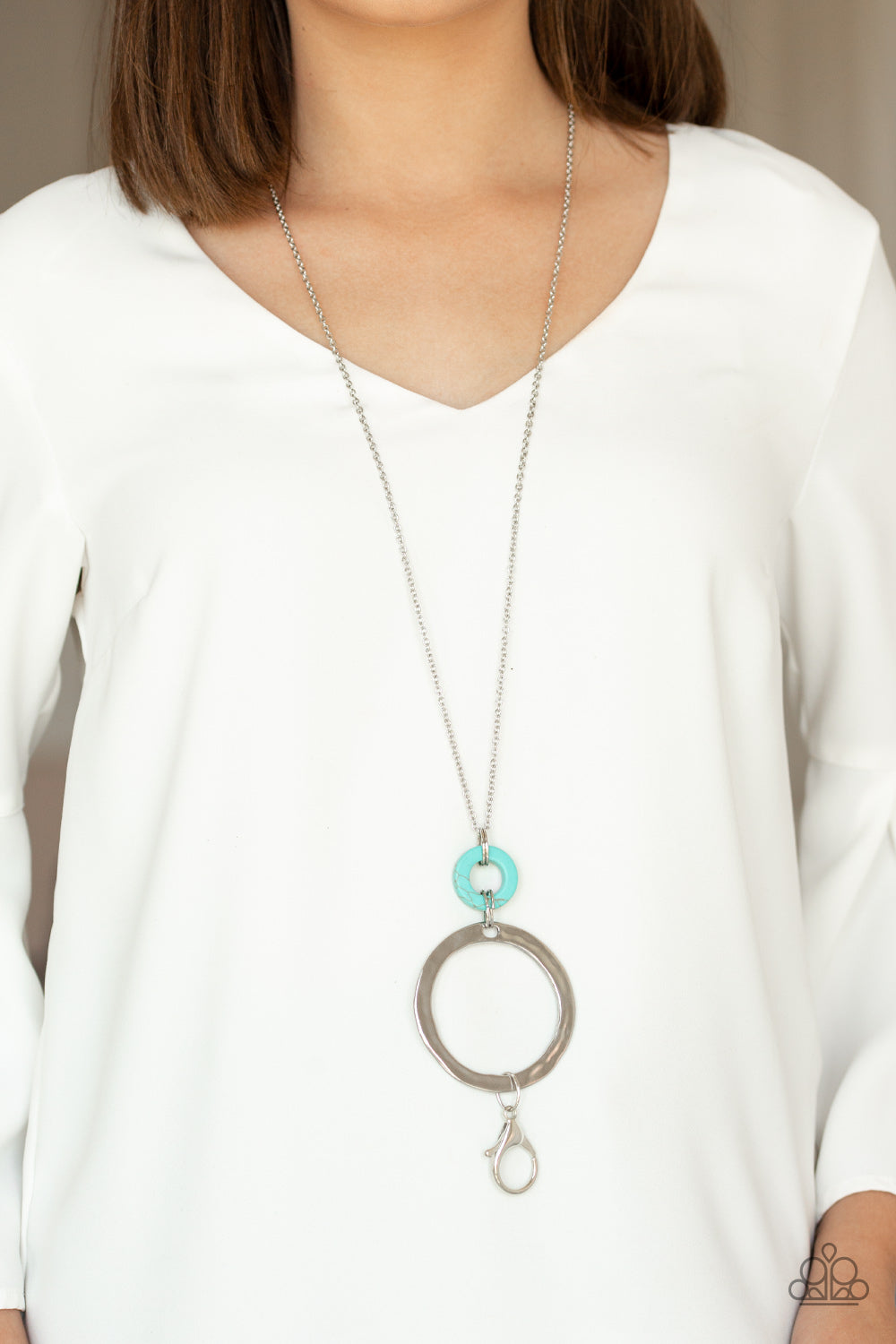 Paparazzi ♥ Optical Illusion - Blue ♥  Lanyard