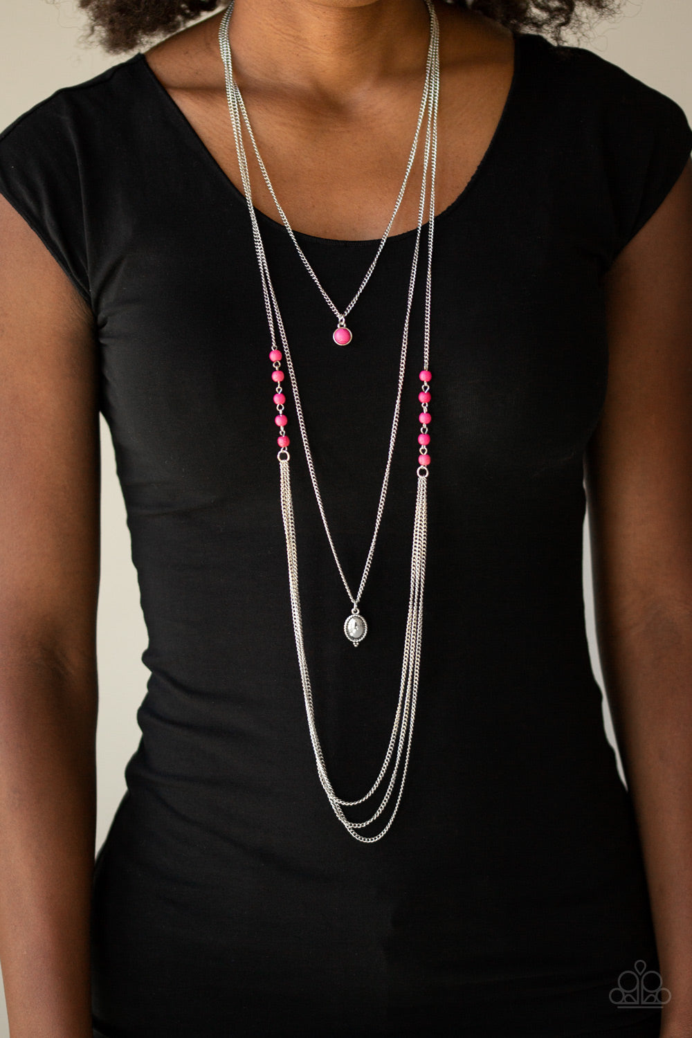 Paparazzi ♥ The Pony Express - Pink ♥  Necklace