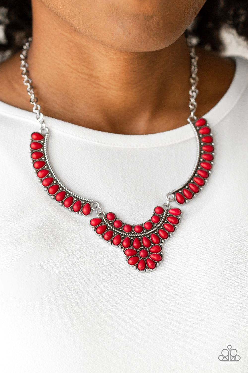 Paparazzi ♥ Omega Oasis - Red ♥  Necklace