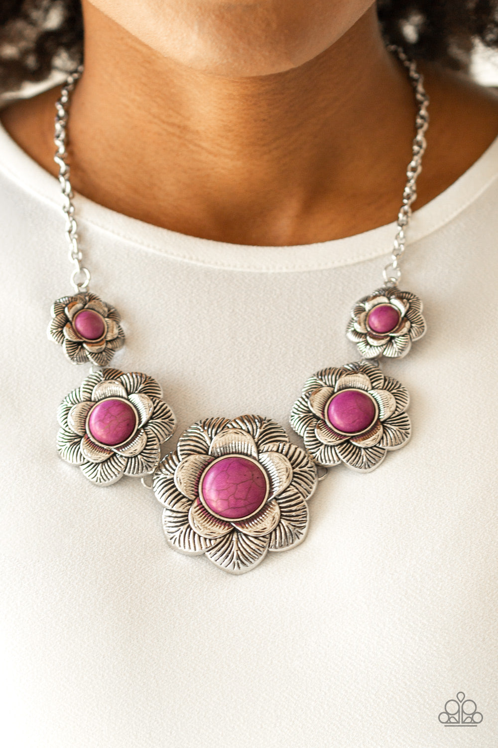 Paparazzi ♥ Santa Fe Hills - Purple ♥  Necklace