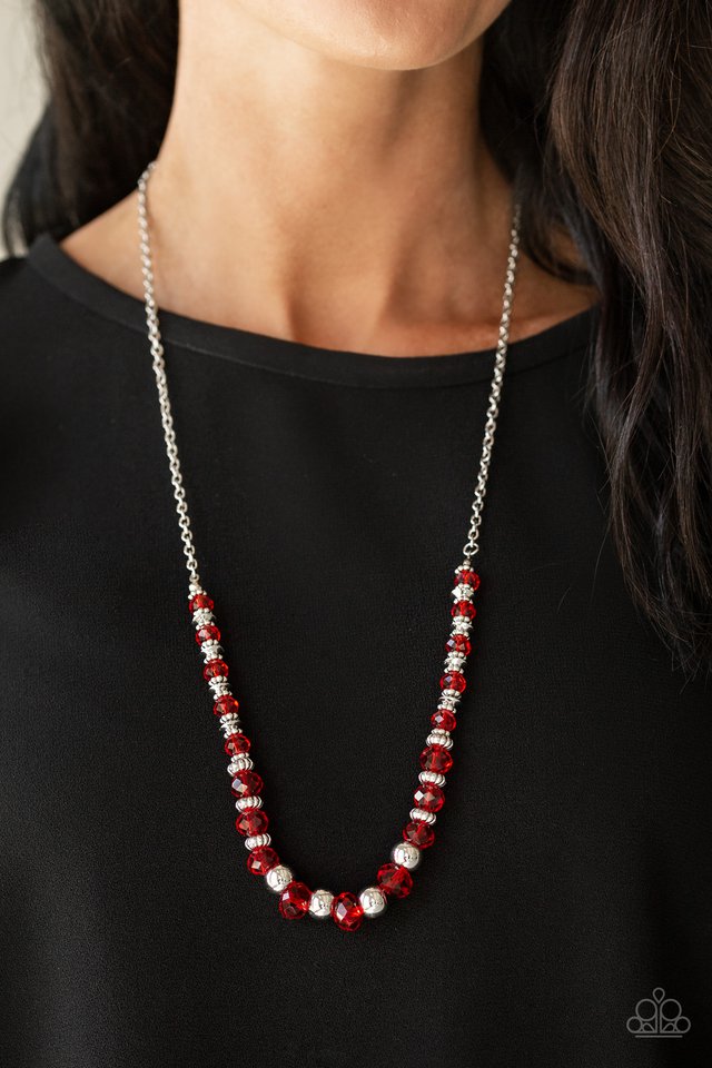 Paparazzi ♥ Stratosphere Sparkle - Red ♥ Necklace